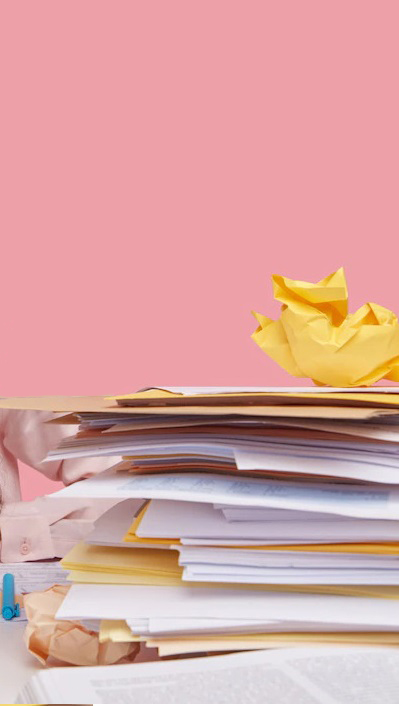 pile of divorce forms